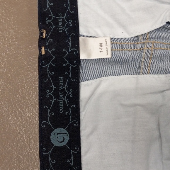 cj banks Comfort Waist Blue Jean Pedal Pushers - Picture 9 of 13